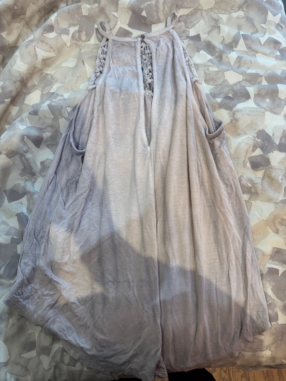 American Eagle Outfitters Dusty purple Crochet Bodice A-Line Maxi shirt - Picture 2 of 3